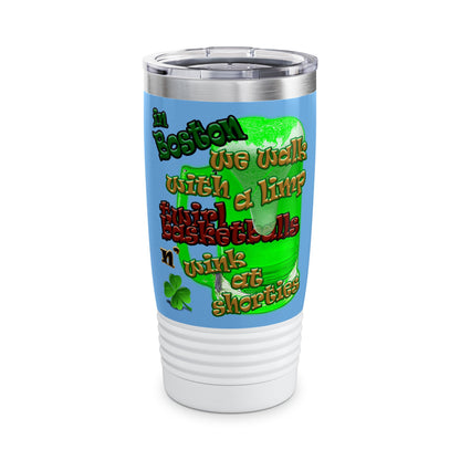 celtics logo - Ringneck Tumbler, 20oz (light blue)