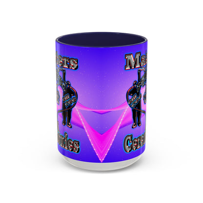 em cee squared - Accent Mug (purple-pink wave)