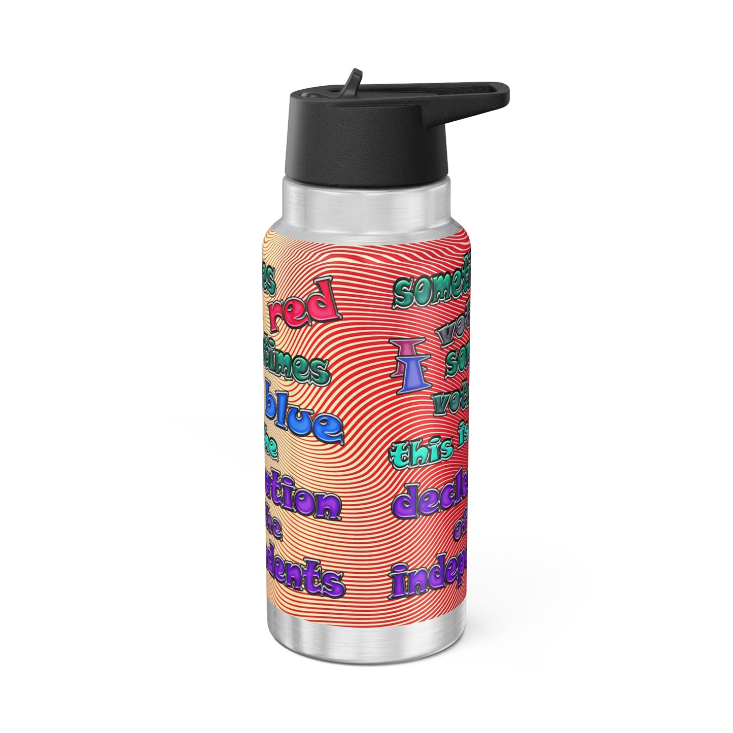 declaration of the independents - Gator Tumbler, 32oz  (yellow-orange wave)