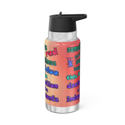 declaration of the independents - Gator Tumbler, 32oz  (yellow-orange wave)