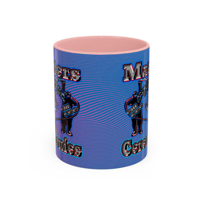 em cee squared - Accent Mug (light blue-purple wave)