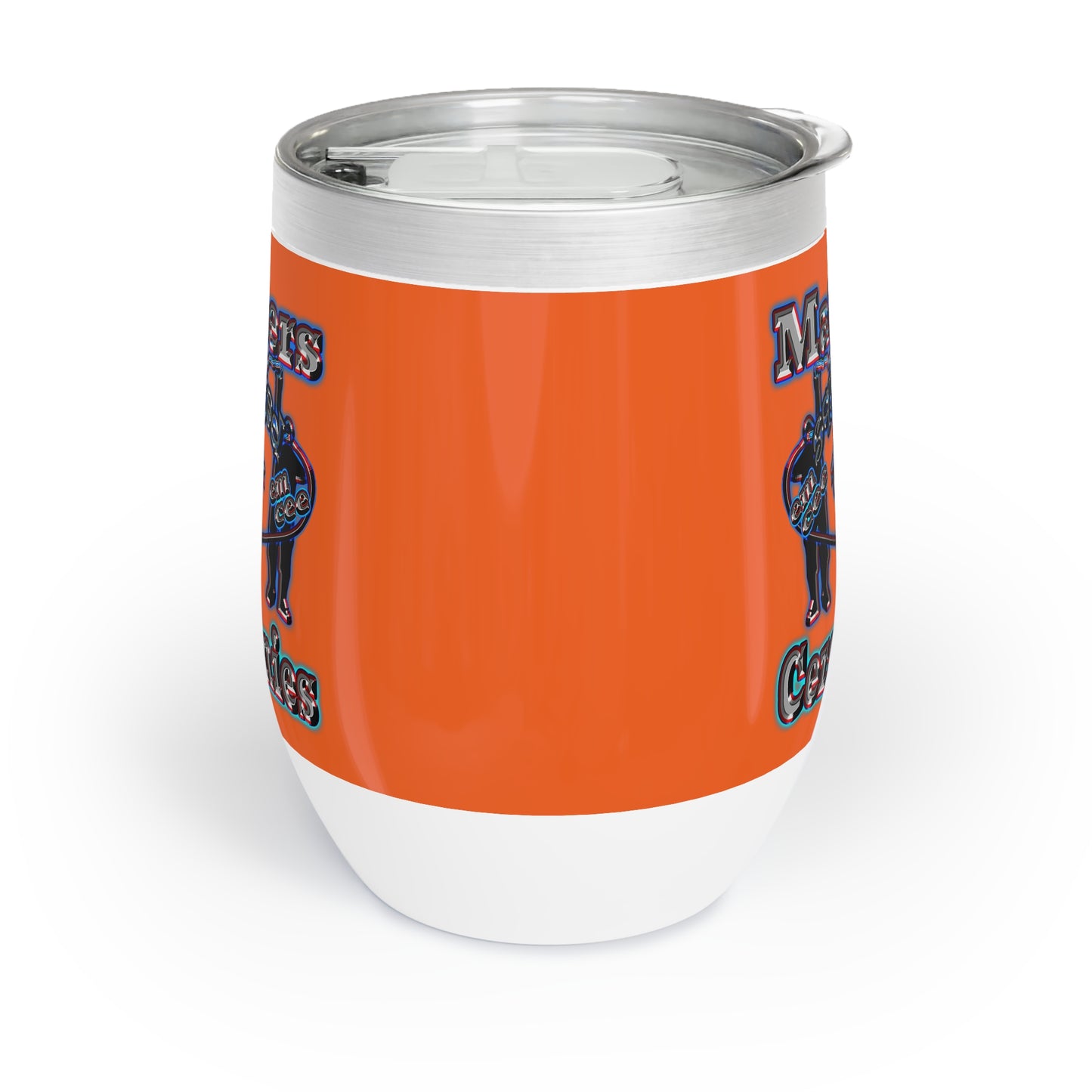 em cee squared - Chill Wine Tumbler (orange)