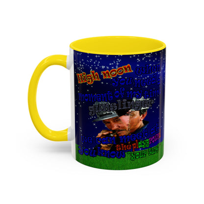 high noon - Accent Mug ('snoops' background)