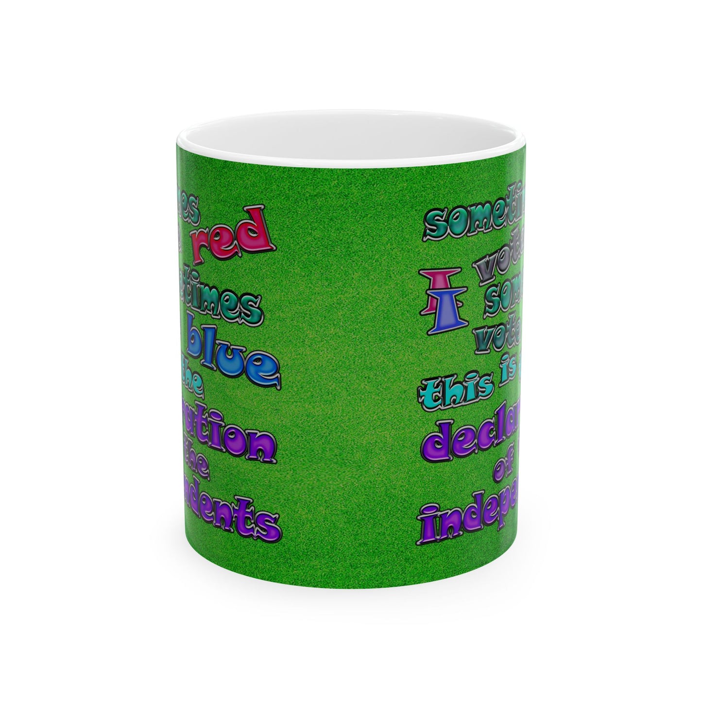 declaration of the independents - White Mug (green turf)