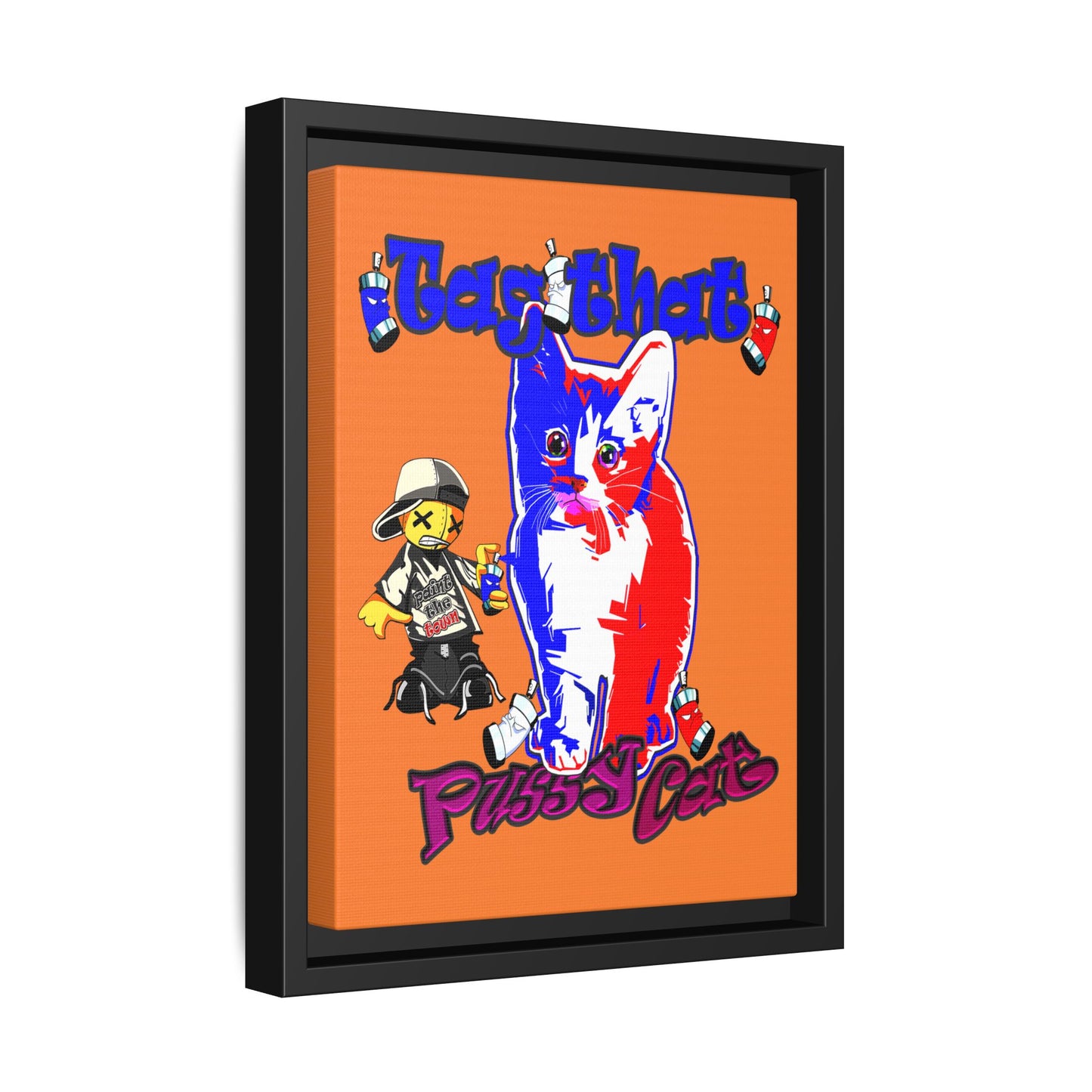 tag that - framed canvas art (crusta)