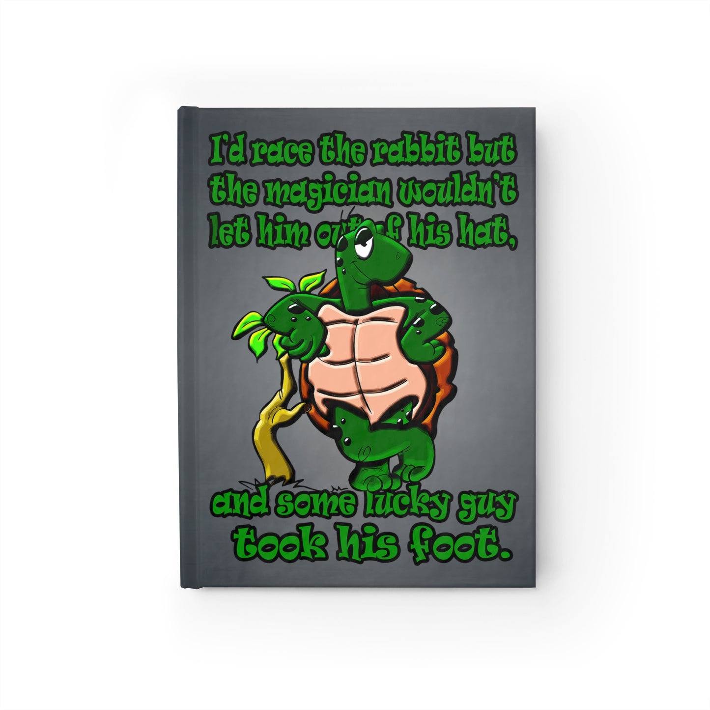 turtle race - journal-lined (grey-light grey)