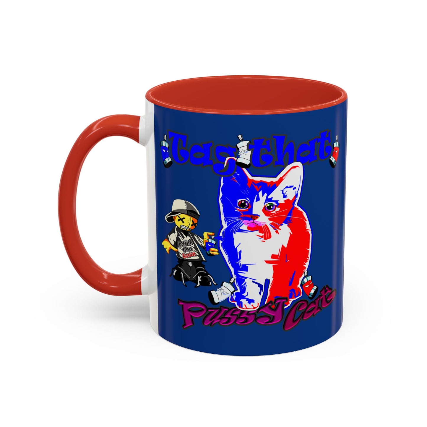 tag that - Accent Mug (dark blue)
