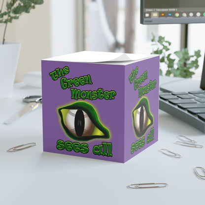 green monster - note cube (light purple)