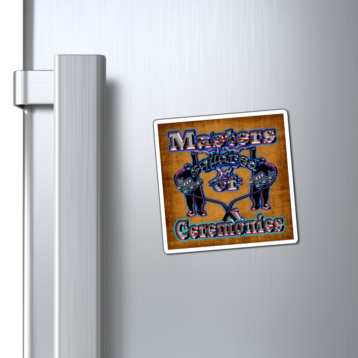 em cee squared - Magnets - (brown papyrus)