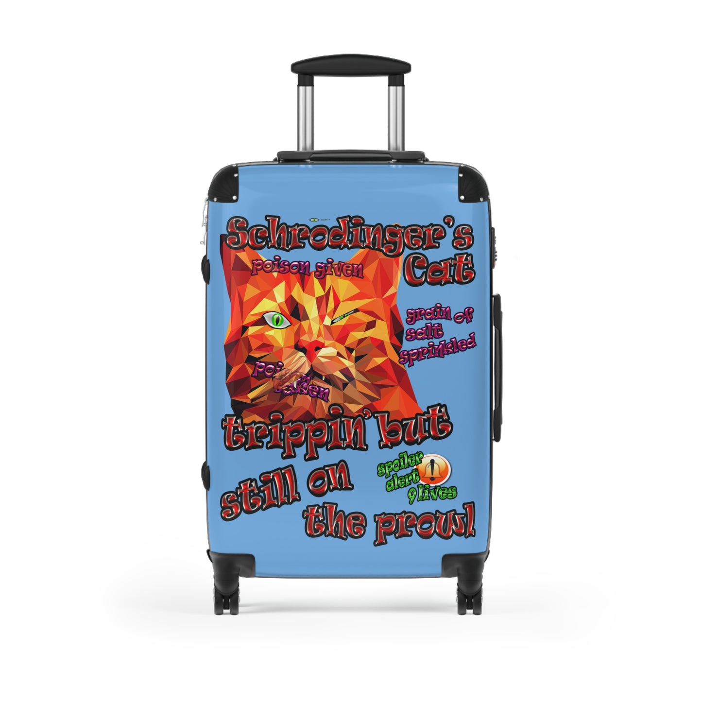 schrodinger's cat - Suitcase (light blue)
