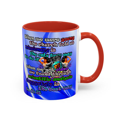 doggystyle - Accent Mug (blue-white wave)