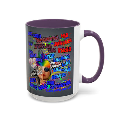 drop the beat - Accent Mug (grey-light grey)