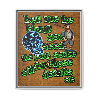 og - framed canvas art (brown papyrus)
