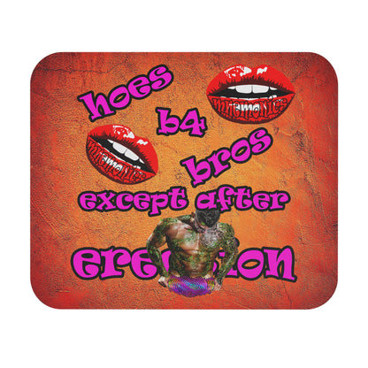 hoes b4 bros - Mouse Pad (Rectangle) (burnt orange)