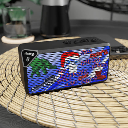 santa's shoes - Jabba Bluetooth Speaker (blue-white wave)