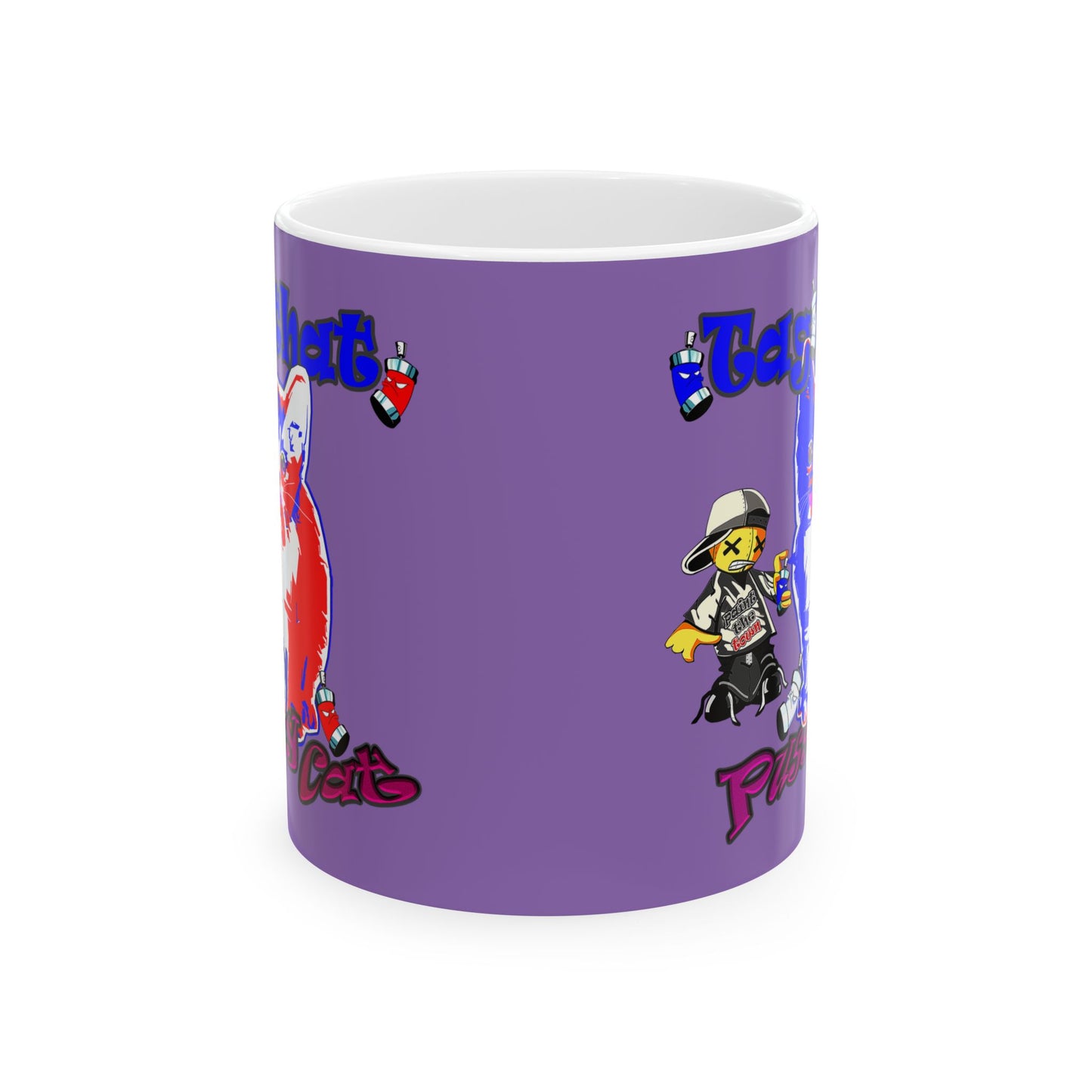 tag that - White Mug (light purple)