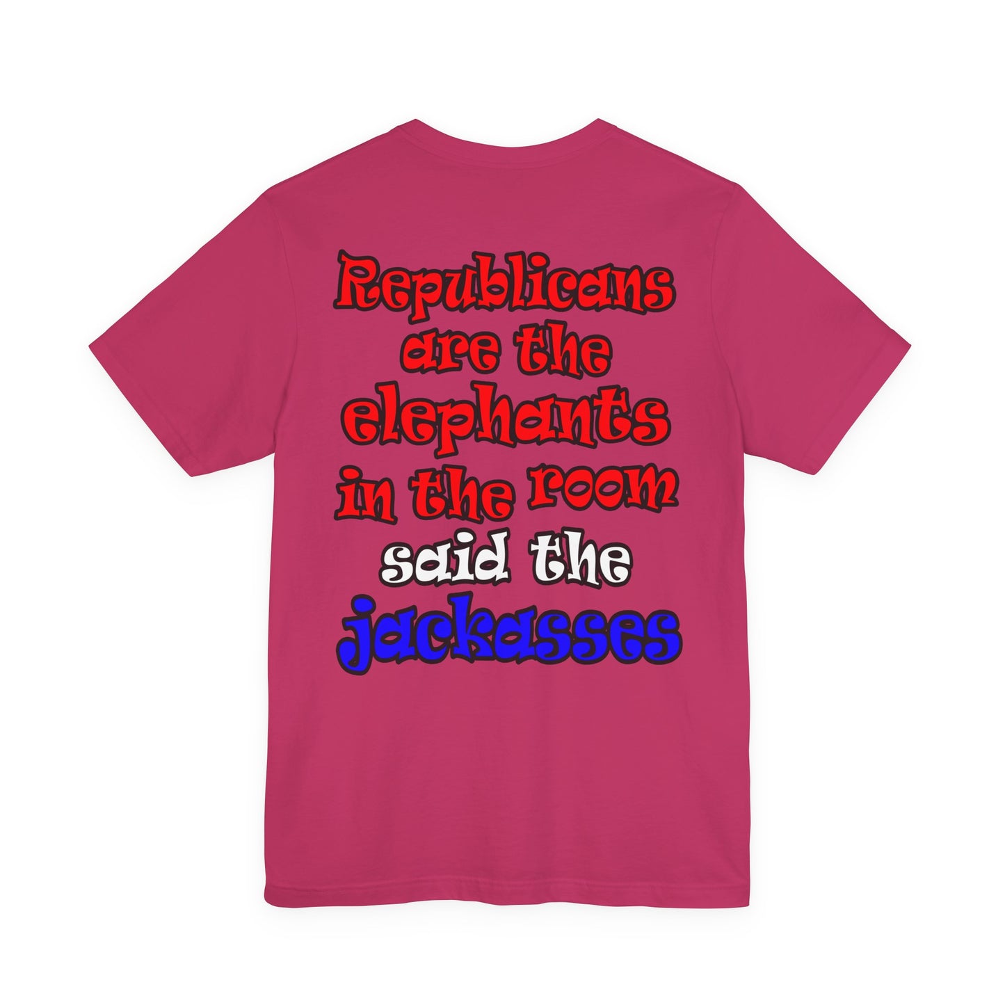 donkeys and elephants - Unisex Jersey Short Sleeve Tee