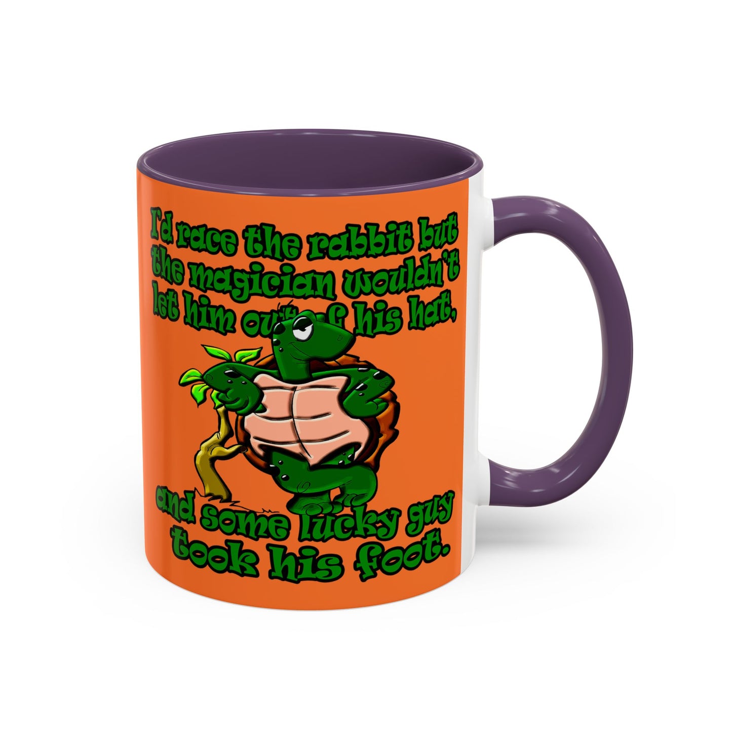 turtle race - Accent Mug (crusta)