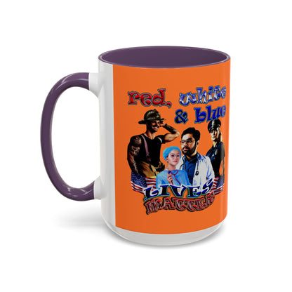 rw&b lives matter - Accent Mug (crusta)