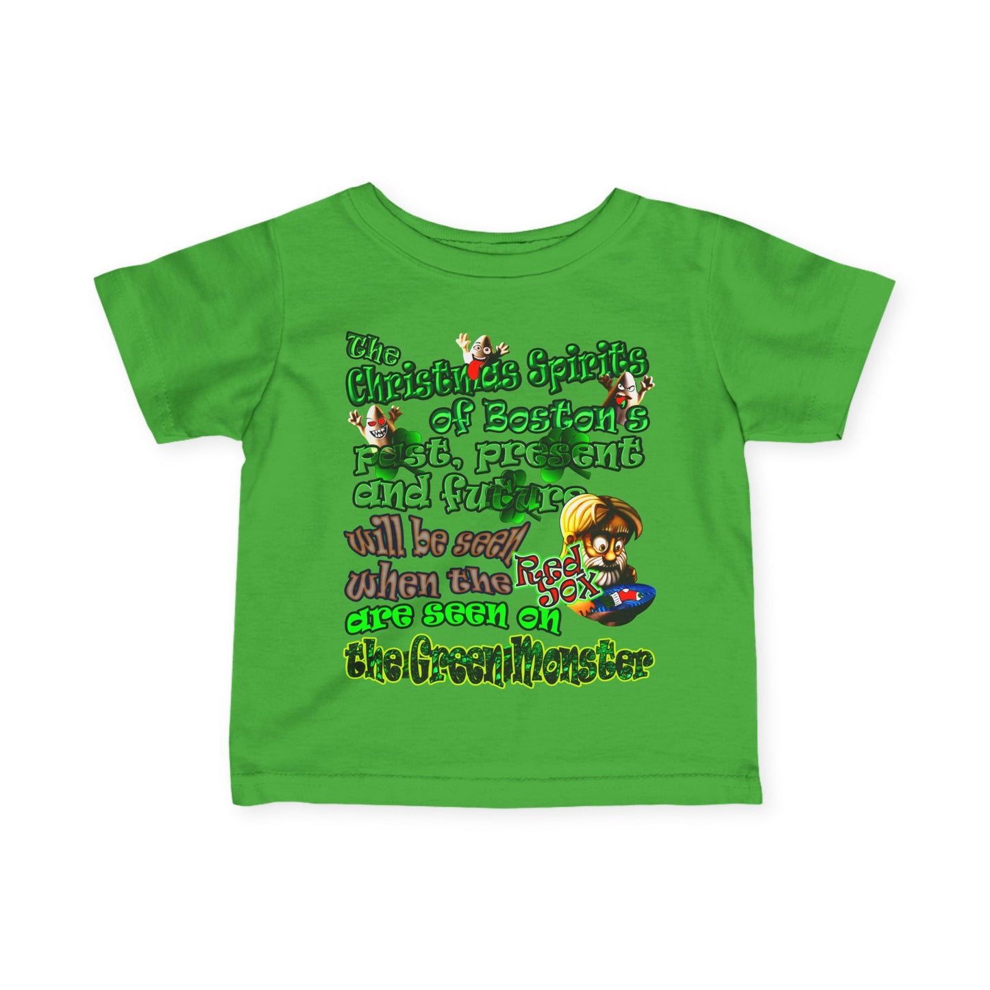 christmas spirits of boston - Infant Fine Jersey Tee