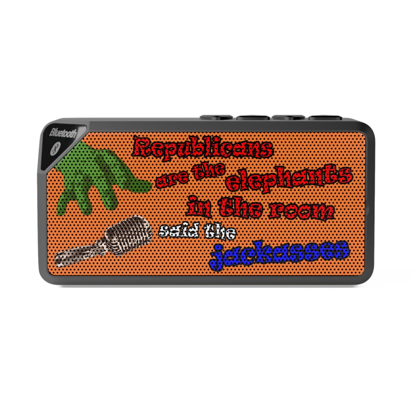 donkeys and elephants - Jabba Bluetooth Speaker (crusta)