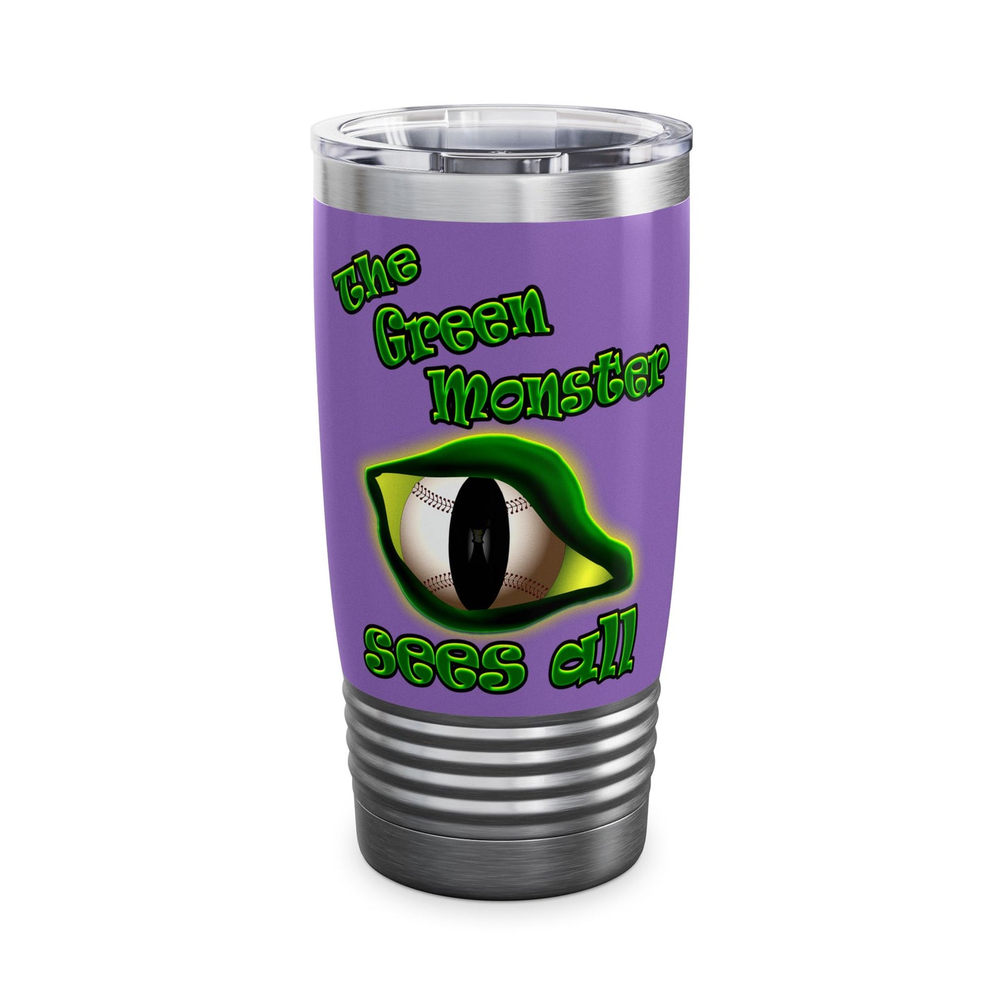 green monster - Ringneck Tumbler, 20oz (light purple)