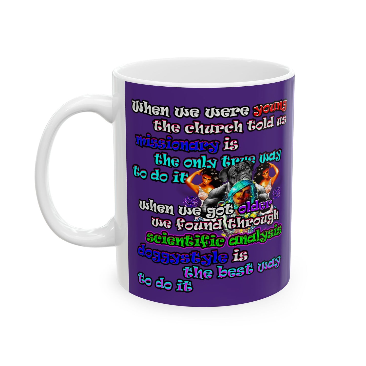 doggystyle - White Mug (purple)