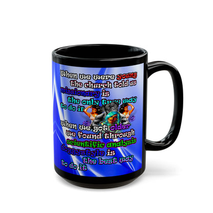 doggystyle - Black Mug (blue-white wave)