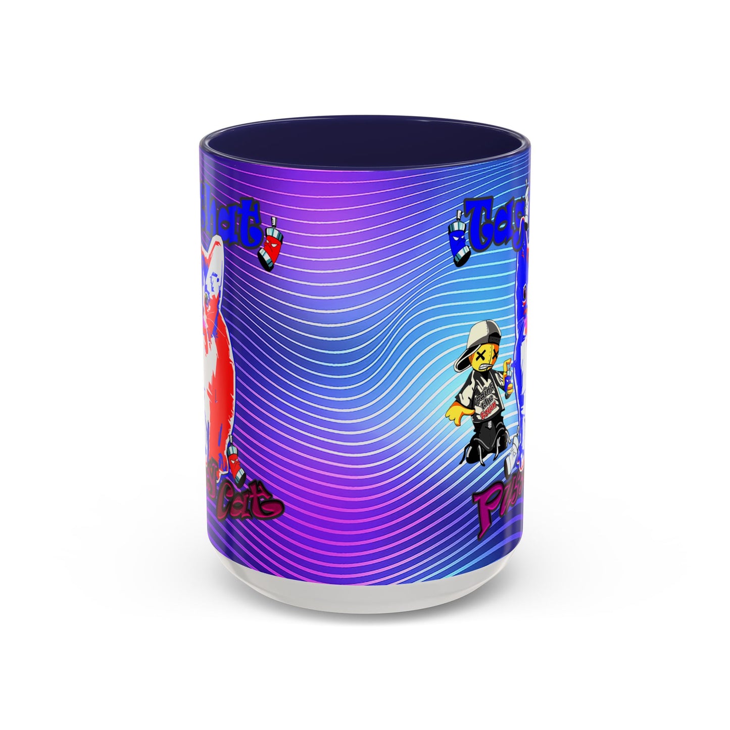 tag that - Accent Mug (purple wave)