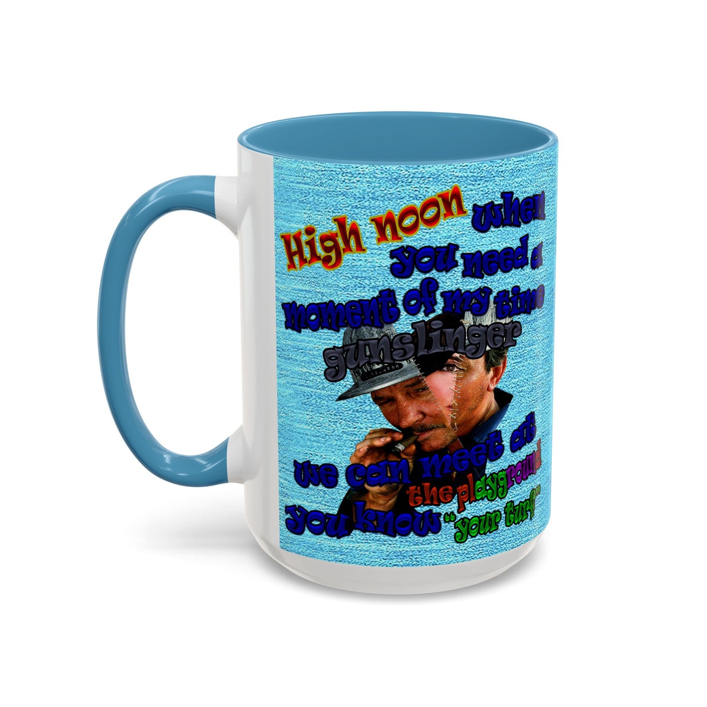 high noon - Accent Mug (faded blue)