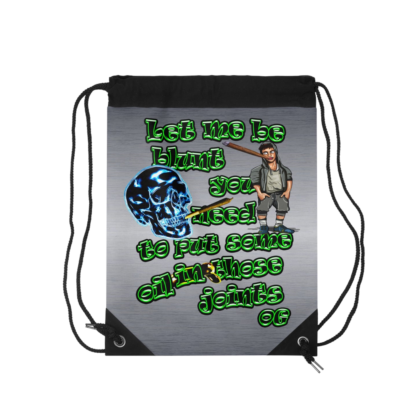 og - Drawstring Bag (brushed nickel)