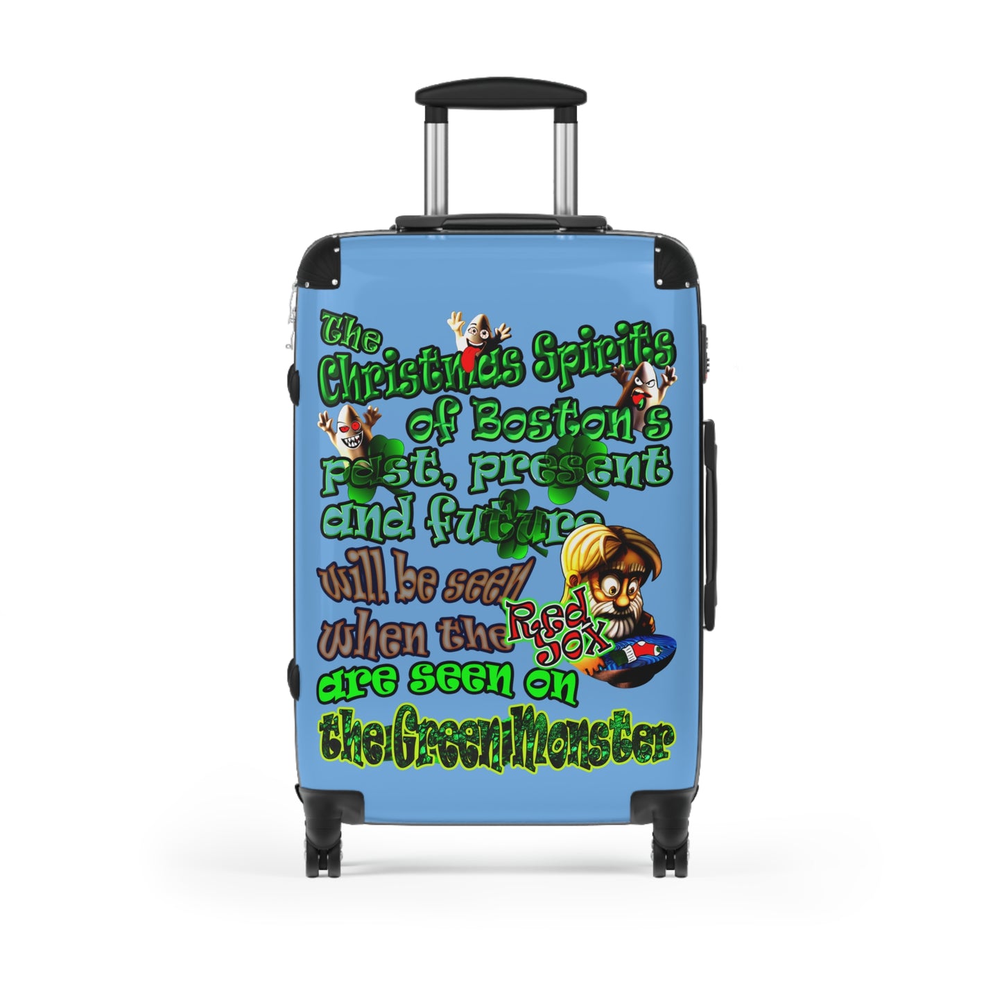 christmas spirits of boston - Suitcase (light blue)