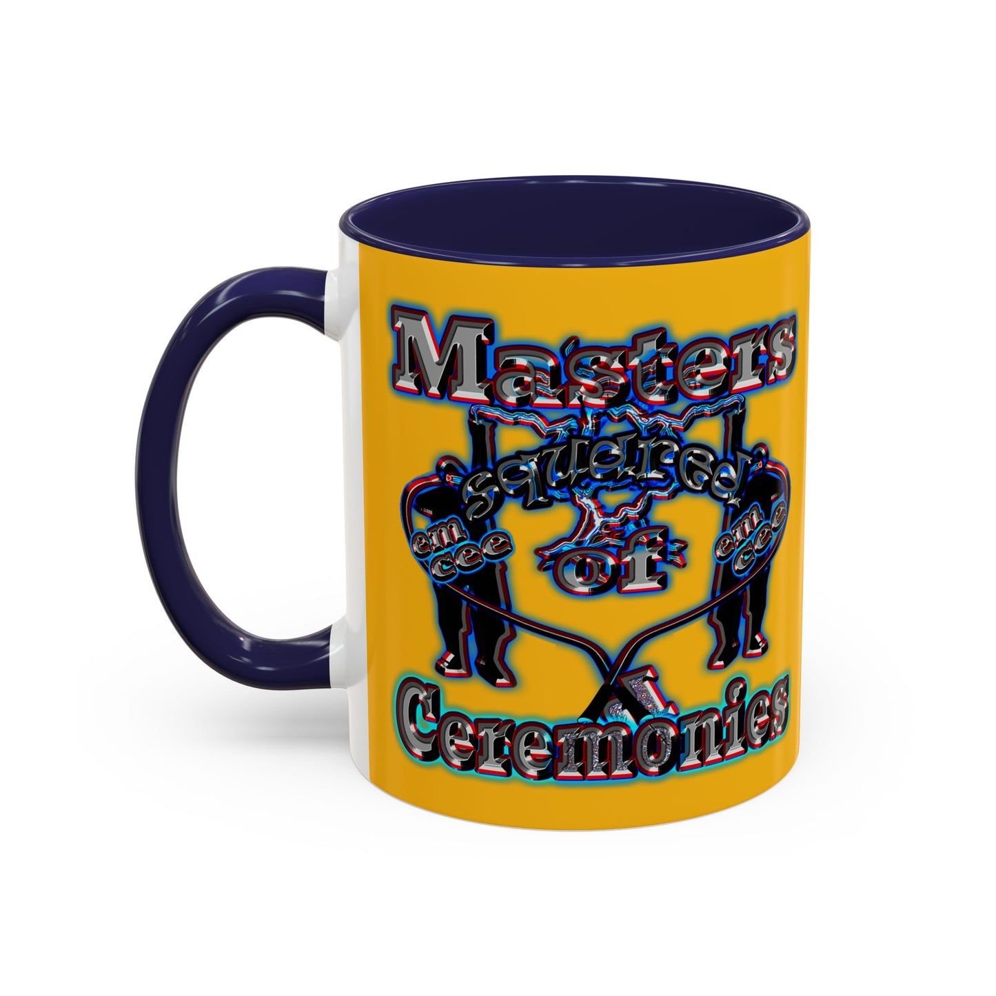 em cee squared - Accent Mug (yellow)