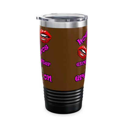 hoes b4 bros - Ringneck Tumbler, 20oz (brown)