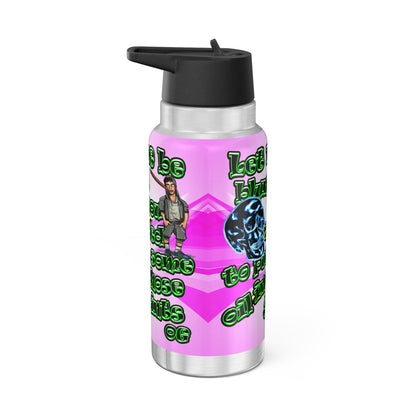 og - Gator Tumbler, 32oz  (light blue-pink wave)