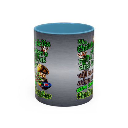 christmas spirits of boston - Accent Mug (brushed nickel)
