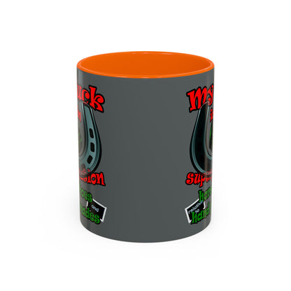 my luck - Accent Mug (dark grey)