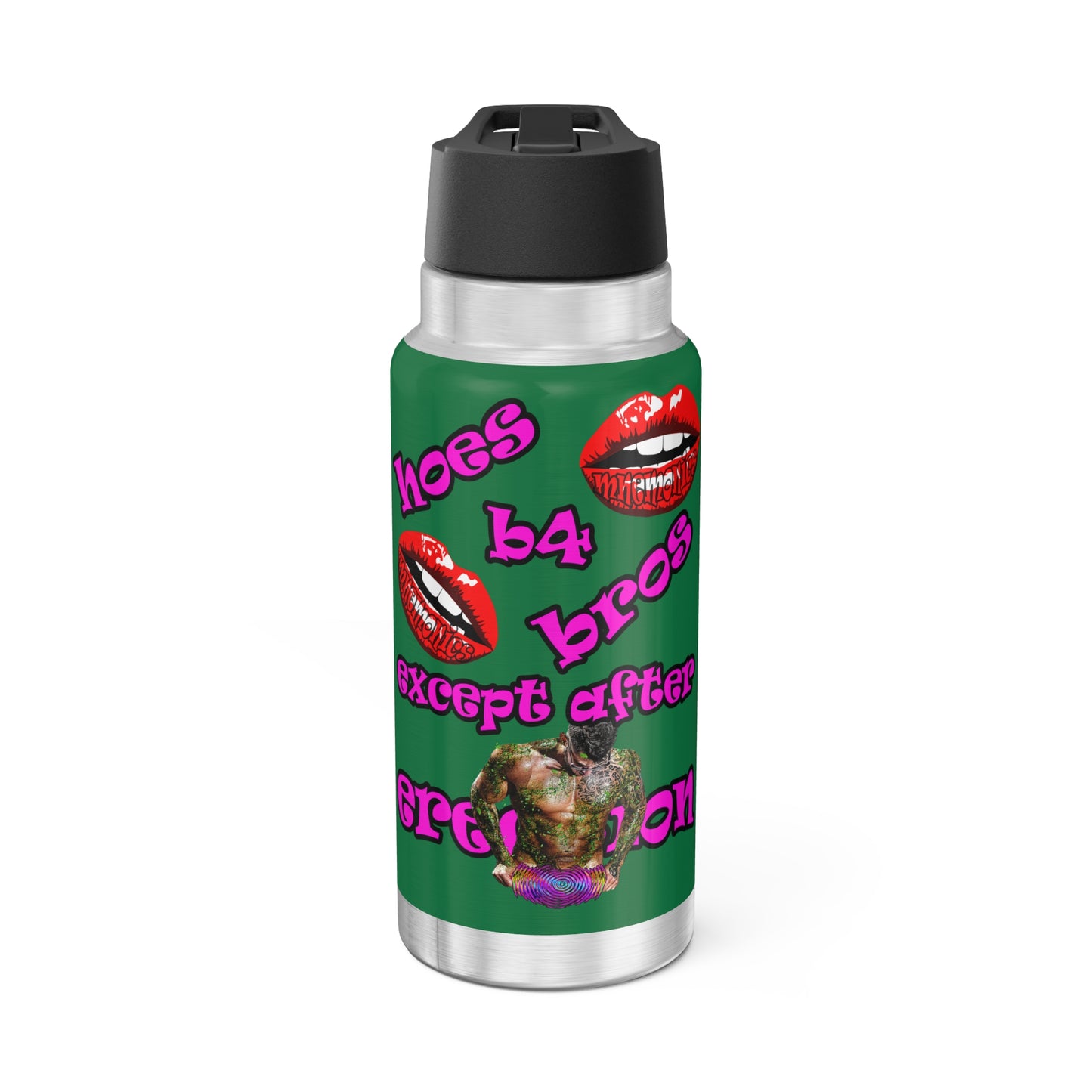 hoes b4 bros - Gator Tumbler, 32oz (dark green)