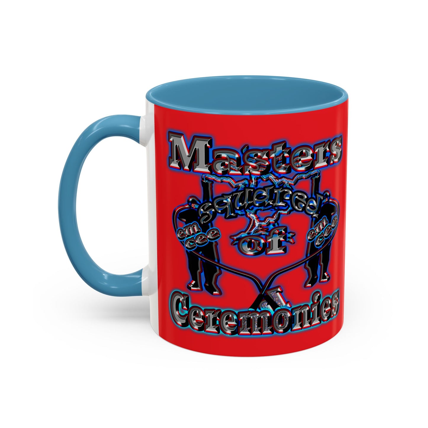 em cee squared - Accent Mug (red)