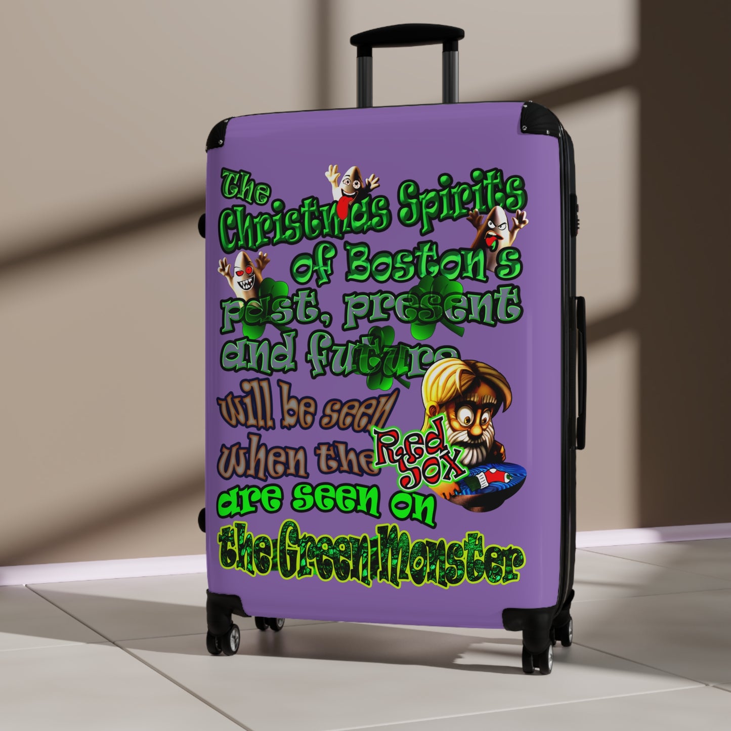 christmas spirits of boston - Suitcase (light purple)