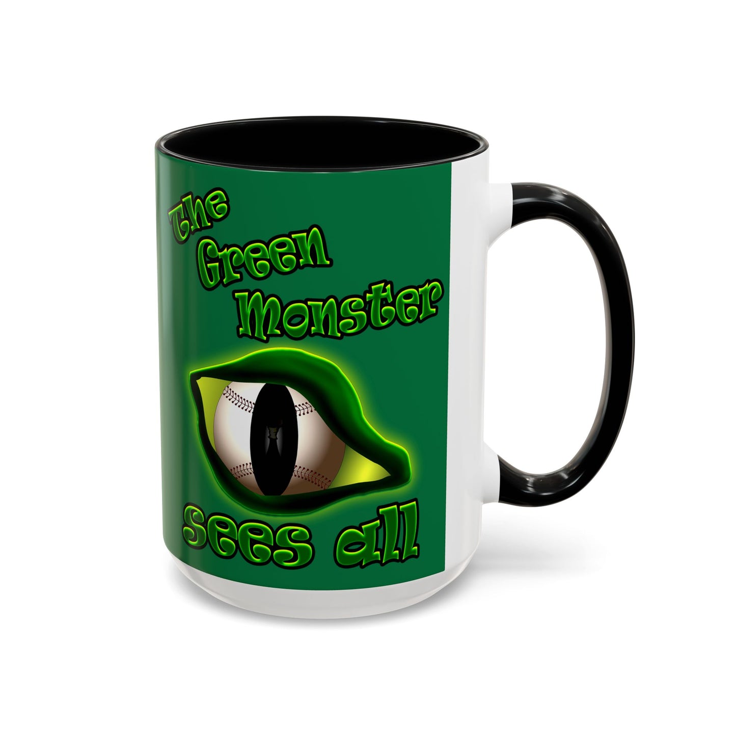 green monster - Accent Mug (dark green)