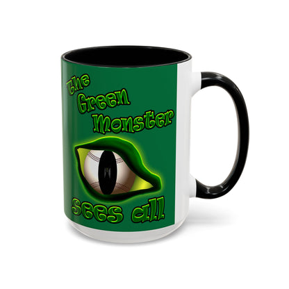 green monster - Accent Mug (dark green)