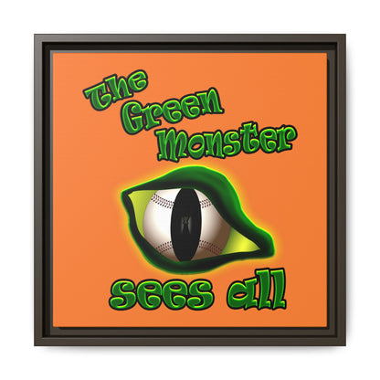 green monster - framed canvas art (crusta)