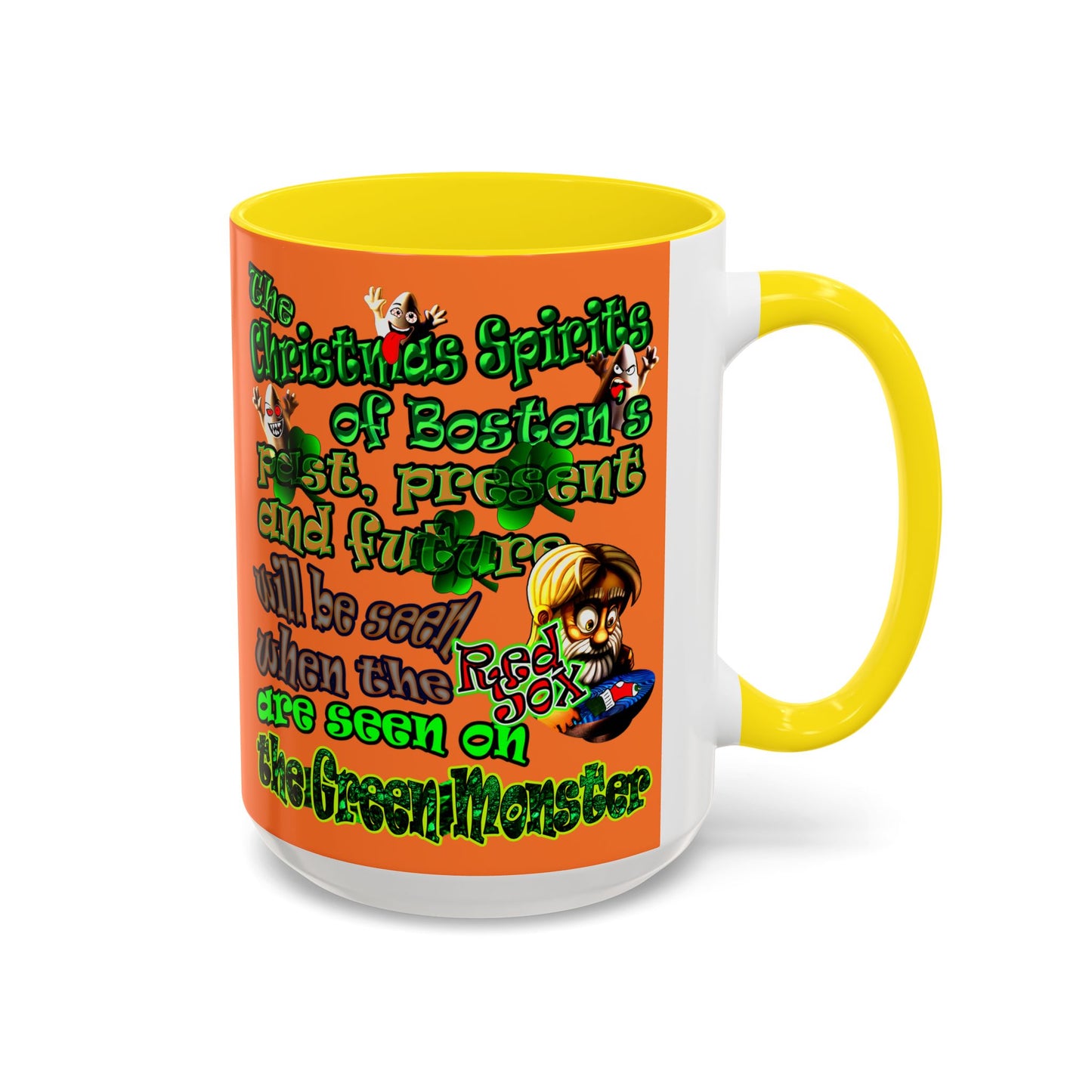christmas spirits of boston - Accent Mug (crusta)