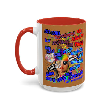 drop the beat - Accent Mug (light brown)