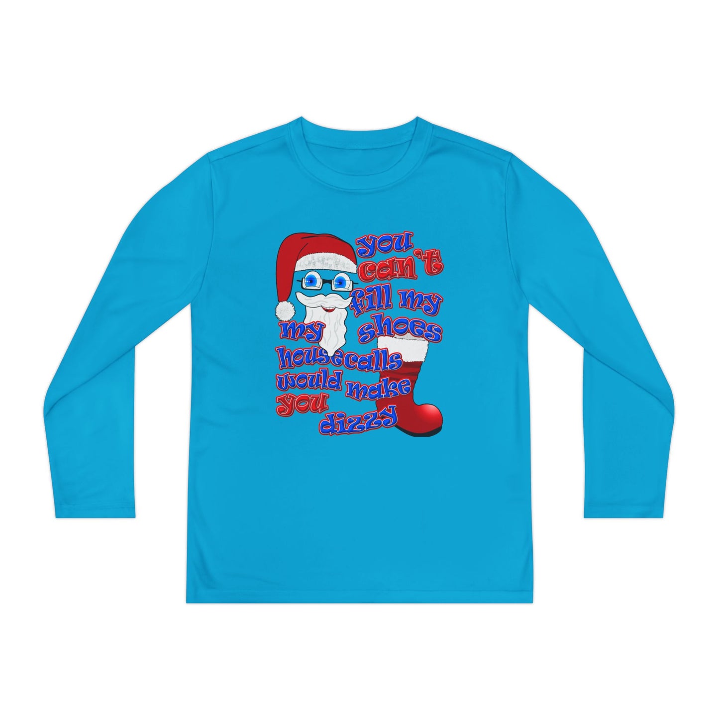santa's shoes - Youth Long Sleeve Competitor Tee