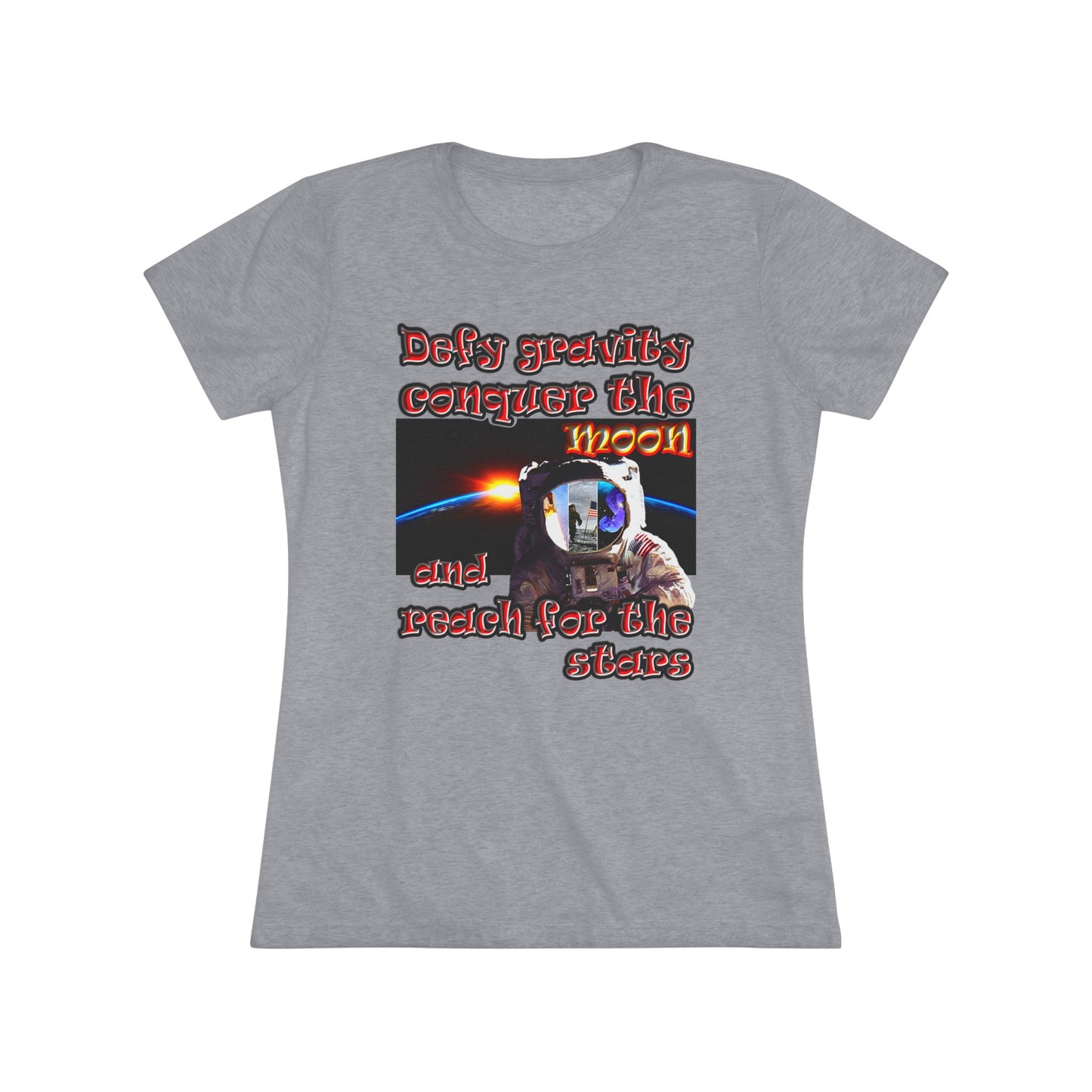 defy conquer reach - Women's Triblend Tee