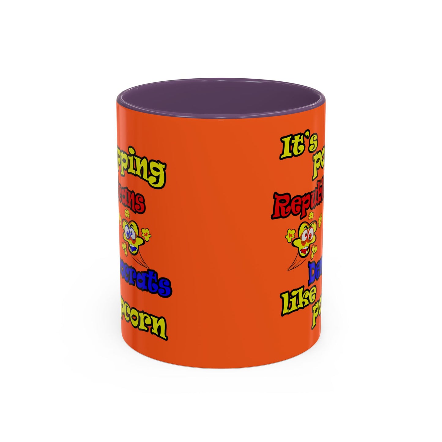 popping like popcorn - Accent Mug (orange)
