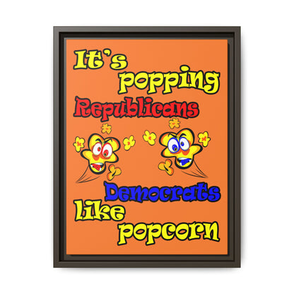 popping like popcorn - framed canvas art (crusta)