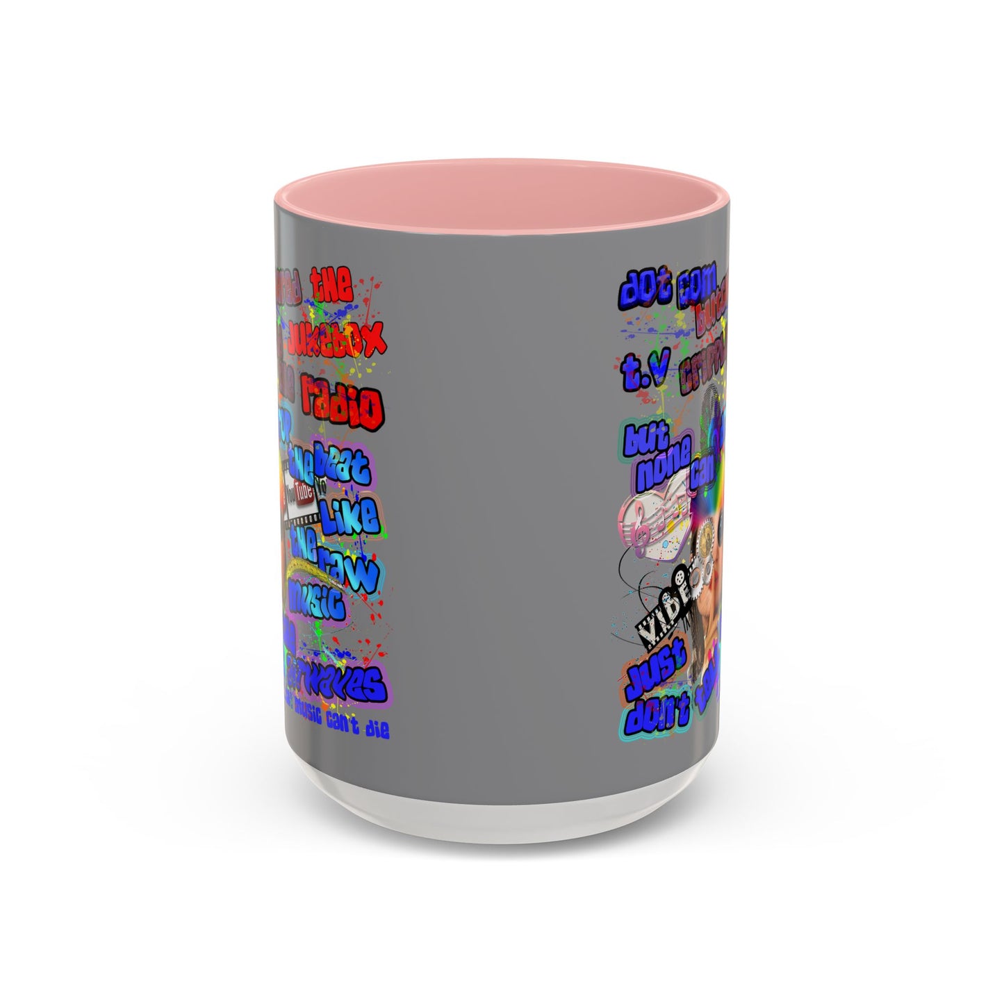 drop the beat - Accent Mug (grey)
